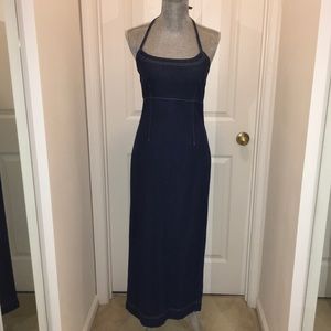 Esprit De Corp Vintage Long Denim Dress Size 3/4